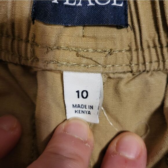 The Children's Place khaki elastic waistband boys cargo shorts - Picture 5 of 8